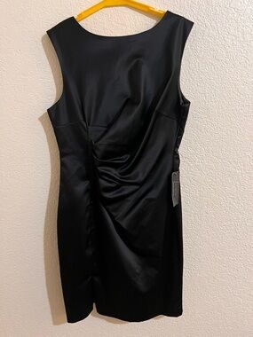 The Limited Classic Black Sleeveless Ruched Sheath Dress